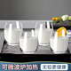 路易治·波米奧尼 意大利進(jìn)口水晶玻璃水杯早餐燕麥牛奶杯客廳家用套裝微波爐加熱 4只 宮廷牛奶杯400ml+托盤擦布