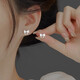 彩萊婭S999足銀蝴蝶結(jié)耳釘女小眾設(shè)計(jì)耳環(huán)女士輕奢氣質(zhì)耳骨釘足銀耳飾品 白色蝴蝶結(jié)耳釘一對(duì) S999純銀材質(zhì)(標(biāo)刻S999)