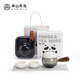 南山先生 功夫茶具中式便攜防燙泡茶壺一壺二杯旅行茶具禮盒裝熊貓快客杯 熊貓側把旅行茶具_禪風(fēng)白