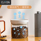 CLITON玻璃密封罐按壓式咖啡豆存儲罐 冰箱儲物雜糧茶葉干貨保鮮罐700ml