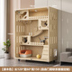 實(shí)木貓別墅家用室內一體屋城堡實(shí)木超大自由空間貓舍貓柜貓窩籠子 楓木色-60x120x150【實(shí)木板材】 【進(jìn)口實(shí)木+送太空艙】 送貨上門(mén)自行安裝