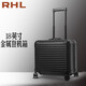 RIGHT HAND LUGGAGE 鋁鎂合金拉桿箱萬(wàn)向輪金屬電腦登機(jī)箱出差行李箱小型密碼旅行箱 鋁鎂合金箱體黑色 18英寸 標(biāo)準(zhǔn)登機(jī)箱