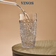 VINOS捷克原裝進(jìn)口水晶玻璃杯套裝刻花單層直身杯綠茶杯辦公室客廳杯子 進(jìn)口水晶杯430ML*6只(24%PbO)