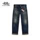 RRL男裝 經(jīng)典款Givins復(fù)古五口袋版型牛仔褲RL93969 400-水洗藍(lán) 32 (32/32)