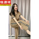 恒源祥2025夏季新款冰絲亞麻套褲兩件套女中年媽媽時尚復(fù)古通勤休閑套裝 駝色爆款套裝 2XL 建議【105-120斤】