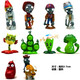 甜蜜城堡動(dòng)漫模型玩具 植物大戰僵尸公仔卡通玩偶擺件 可愛(ài)全家福 10件套3代