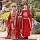 繡和坊明制漢服婚服2023新款中式嫁衣結婚禮服情侶款鳳冠霞帔重工男女 蘭念女款 均碼