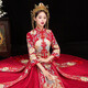 紅妝飾佳 秀禾服新娘2025新款中式婚紗禮服古裝嫁衣結(jié)婚龍鳳褂女 孔雀無鉆款 M