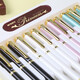 晨光（M&G） 珠光亮金鋼筆0.5mm 學(xué)生 辦公鋼筆 金屬銥金鋼筆 單支裝  AFP43102吸取式-暗尖 0.5mm-綠色