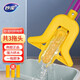 妙潔（MIAOJIE）魔吸對折式海綿拖把擠水膠棉拖把免手洗拖布家用地拖吸水墩布 共3拖頭