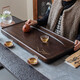 熱道（HOT WAY） 整塊烏檀木實(shí)木功夫茶盤(pán)茶具 茶盤(pán)實(shí)木茶臺家用排水式茶托盤(pán) 山澗60*40*4.5（加寬）