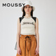 moussy 女裝新款甜酷風(fēng)字母印花撞色插肩袖T恤010GSQ90-0690 013象牙色 均碼