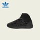 阿迪達(dá)斯三葉草YEEZY童鞋黑色高幫椰子休閑鞋GX1318禮物UK2.5碼35