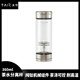 TAIC 太可純鈦茶水分離杯雙層高硼硅玻璃杯隔熱泡茶杯子水杯喝茶禮物 莫奈·皓月銀 360ml 360ml