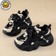 G.duck小黃鴨童鞋男女童春季增高老爹鞋兒童時(shí)尚洋氣小孩厚底防滑運動(dòng)鞋 黑色  常規 34 內長(cháng)22cm