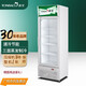 通寶（TONBAO）LG4-308 商用冰柜立式直冷單門(mén)冷藏展示柜便利店飲料冷柜啤酒柜保鮮柜留樣柜