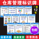 劉不丁企業(yè)工廠倉庫管理制度標語看板儲存保管原則物流堆房人員職責展板 標語一KT板包邊12張 60x80cm