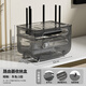 傲家路由器收納盒 桌面wifi置物架超大號無(wú)線(xiàn)光貓整理盒插線(xiàn)板機頂盒 灰色2層新【高效散熱/不擋信號】
