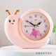 蝸牛鬧鐘學(xué)生鬧鈴可愛(ài)卡通臥室創(chuàng  )意起床神器桌面男女孩兒童時(shí)鐘表 蝸牛粉色(12*15厘米)