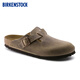 BIRKENSTOCK勃肯德國(guó)進(jìn)口男女款牛皮革涂油復(fù)古Boston包頭拖鞋 煙草色常規(guī)版960811 42