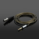 Earmax 適用：ISK HP-980耳機(jī)線(xiàn) HD9999音頻線(xiàn) hp980線(xiàn)isk hp980線(xiàn) 灰色/180厘米