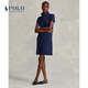 Polo Ralph Lauren 拉夫勞倫女裝 經(jīng)典款網(wǎng)布Polo連衣裙RL21419 400-藍色 M