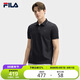 FILA 斐樂(lè)官方黃景瑜同款領(lǐng)航POLO短袖2025夏男子針織衫商務(wù)休閑T恤