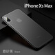 今舞 適用蘋果xr手機(jī)殼iphonex/xsmax外殼超薄磨砂網(wǎng)格散熱透氣男女款半軟硬PP殼保護(hù)套 XS Max-黑色