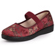 WVNE老北京布鞋女軟底防滑老太太繡花鞋老人媽媽鞋大碼41舒適奶奶鞋42 紅色 39