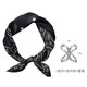 T&Twenties男士絲巾圍巾配西裝 真絲小方巾襯衫領(lǐng)口巾 商務(wù)休閑桑蠶絲春秋季 ｛夜色黑小方巾+絲巾扣｝套裝穿搭更出彩