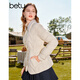 百圖betu女裝秋冬新款羽絨服小香風(fēng)翻領(lǐng)抽繩收腰羽絨外套2309T09 米白 M