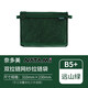 奈多美日本NATAMI奈多美文件袋復(fù)古透網(wǎng)紗A4B5B6收納袋學(xué)生拉鏈袋大容量病例袋多色考試用文件袋票據(jù) B5遠(yuǎn)山綠