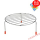 UI微波爐燒烤架圓形三腳烤架微波爐電烤架家用蒸架 圓形烤架高9點(diǎn)2紅腳墊*1