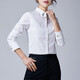 HAAPES女裝專(zhuān)柜官方網(wǎng)2026年春秋季新款長(cháng)袖顯瘦修身OL職業(yè)襯衫襯衣 白色 5/XL