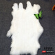 兔皮整張 兔皮整張獺兔毛皮料獺兔毛diy飾品護(hù)膝座墊兔子皮整張兔毛料 白色（冬毛） 40*25