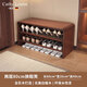 CATHYLOUTTE德國輕奢鞋柜收納柜一體靠墻家用穿鞋凳入戶(hù)玄關(guān)柜實(shí)木鞋架換鞋凳 胡桃色80CM 加厚款【整裝發(fā)貨】