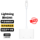 ZNNCO 苹果lightning转HDMI转换器iPhone手机投屏器iPad平板电视投影仪同屏线适用14ProMax网课直播游戏 免供电丨横竖屏切换丨高清同屏丨数字影音闪电转接头 通用14/13/