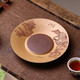 宏中 紫砂壺承手工刻繪托盤(pán)茶道具零配件精品干泡茶盤(pán)壺墊 紫泥粉段-清音干泡盤(pán)