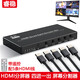 睿穩(wěn) HDMI分屏器 四進(jìn)一出電腦屏幕分割dnf大話游戲4口可轉(zhuǎn)dvi秒無縫切換器四畫面分割器多開 升級(jí)款 HDMI分屏器+5條HDMI線（金屬外殼）