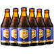 智美（Chimay） 比利時(shí)進(jìn)口修道院精釀啤酒 高度啤酒 瓶裝整箱裝 智美藍帽 330mL 6瓶