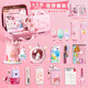 得力（deli）文具套裝禮盒大禮包女孩生日禮物7-14歲10歲男孩電動(dòng)文具小女孩6-12小學(xué)生高顏值六一兒童節(jié)禮物 1-3低年級(jí)【推薦高檔】手提箱款-女孩