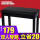 雅馬哈（YAMAHA）鋼琴琴凳電鋼琴可使用雙人凳子電子琴椅子樂(lè)器帶書(shū)箱抽屜海綿琴凳 雙人黑色琴凳