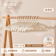 ecoco意可可衣架家用掛衣服學(xué)生宿舍撐子防滑無(wú)痕防肩角晾衣?lián)味喙δ苁占{神器 卡其色  寬肩成人款10個(gè)
