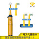 紐樂電池款360度雙面立體旋轉(zhuǎn)式兒童電動(dòng)牙刷3-14歲軟毛小刷頭卡通寶寶專用 NY500 黃色7-14歲4刷頭