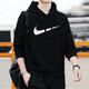 耐克（NIKE） 衛衣男裝女穿大碼寬松情侶舒適時(shí)尚運動(dòng)套裝休閑針織套頭連帽衫 黑色連帽CZ2426-010 胸口大LOGO M