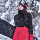 AWKA滑雪背帶褲女款男士單板保暖褲子防水防風(fēng)防雪專(zhuān)業(yè)2024新款冬 洋紅 BDK12 S