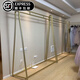 服裝店展示架掛衣桿男女貨架掛衣架落地式衣服架子婚紗店 納米金 婚紗架長(zhǎng)200高220