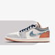 NIKE耐克Air Jordan 1 Low AJ1白灰藍(lán) 男子低幫休閑板鞋 FZ5042-041 42