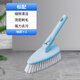 康多多日本浴室地板刷硬毛三角清潔刷清潔刷衛生間戶(hù)外瓷磚地磚洗地刷子 藍色瓷磚刷（不含柄）