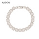 AJIDOU手鏈女款華麗復古首飾休閑專(zhuān)柜同款女生日禮物 銀色 15cm 1個(gè)